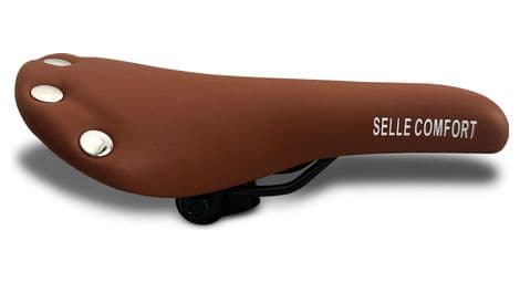 Selle de vélo selle comfort marron retro 27x15cm