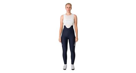 Cuissard long à bretelles rapha pro team lightweight bleu foncé/blanc femme