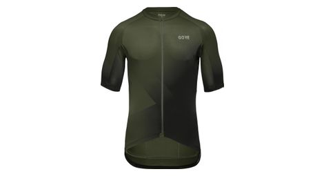 Maillot manches courtes gore wear fade olive noir