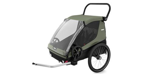 Rimorchio per bambini Thule Courier Verde Vintage