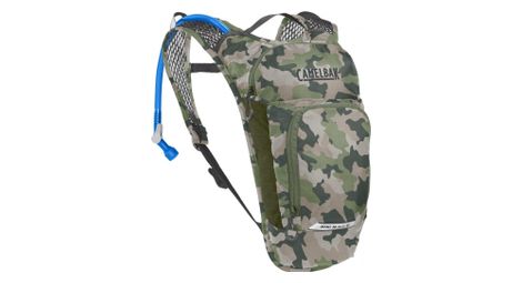 Camelbak mini m.u.l.e. 3l trinksack für kinder + 1.5l wasserbeutel camo