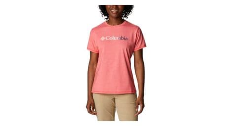 T shirt columbia sun trek graphic rose femme