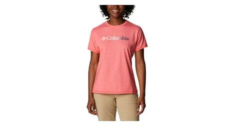 Camiseta columbia sun trek graphic rosa mujer