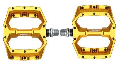 Par de pedales planos HT Components Spider AF03 Oro
