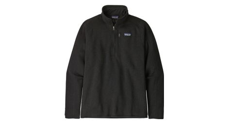 Patagonia better sweater 1/4 zip men's fleece black l