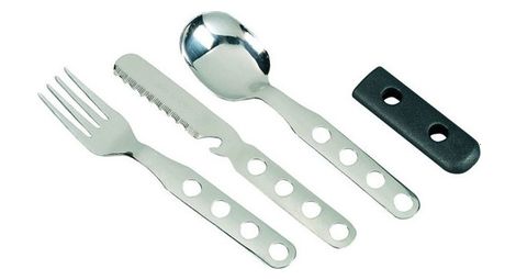 Couvert inox laken 3 pieces housse neoprene