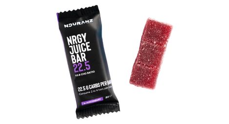 Barre énergétique nduranz nrgy juice bar 22.5 cassis - 28g
