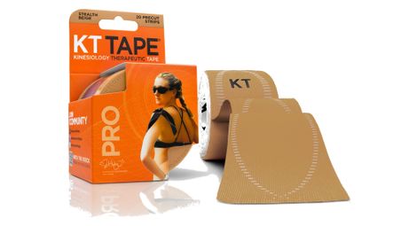 Bande predecoupee kt tape pro beige 20 bandes