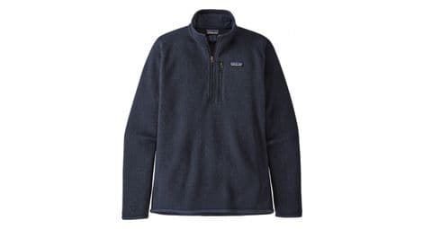 Patagonia better sweater 1 4 zip hombre vellon azul l