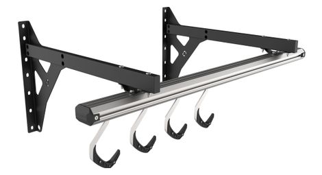 stashed spacerail wall mounted bike storage system for 4 bikes