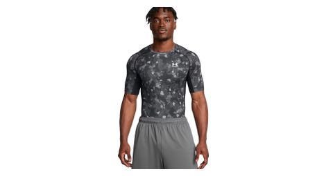 Camiseta de compresión under armour heatgear blanco/negro para hombre
