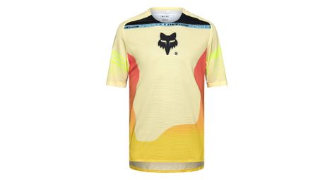 Fox flexair elevated maillot de manga corta amarillo
