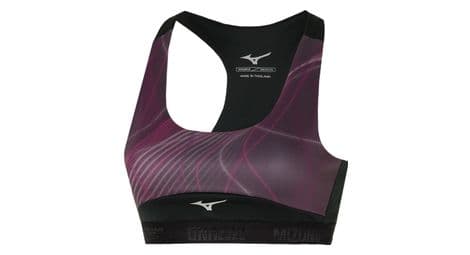 Brassière mizuno alpha graphic noir rose femme