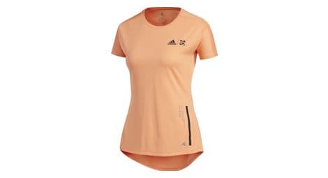 Adidas trailcross women's short sleeve jersey orange