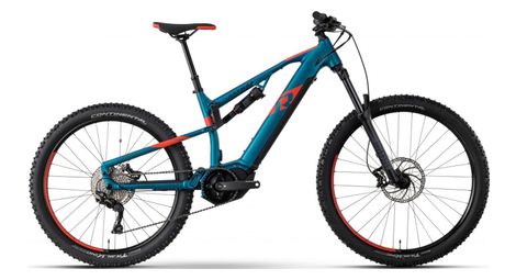 R raymon trailray 160e 7.0 mtb elettrica full-suspension tektro m350 9s 630wh 29''/27.5'' blu arancione 2024