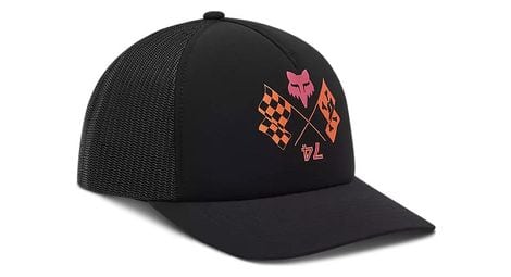 Gorra fox trucker race spec mujer negra