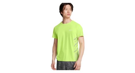Maglia a maniche corte under armour launch elite green uomo
