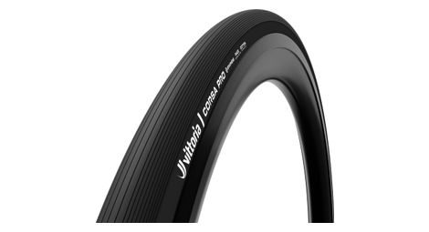 Pneu Route Vittoria Corsa Pro 700 mm Tubeless Ready Souple Anti-Puncture Belt Race Formulation Graphene + Silica Édition Limitée Noir