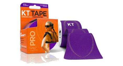 KT TAPE Cinta precortada en rollo PRO púrpura 20 cintas