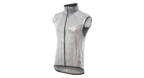 Gilet coupe vent sixs ghost transparent noir