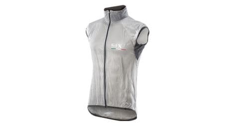 Gilet coupe-vent sixs ghost transparent / noir