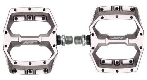 Paire de Pédales Plates HT Components Spider AF03 Gris