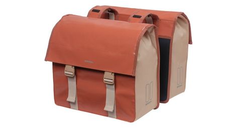 Sacoche de porte bagage basil urban load 48 53l terra rouge rose