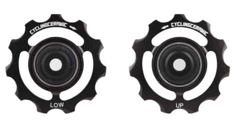 Coppia di ruote cyclingceramic per shimano 105 7150 di2 12v nero