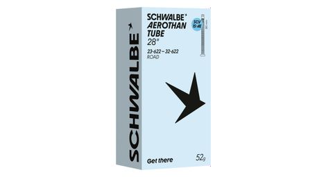 Leichter Schwalbe Aerothan Road-Schlauch, Schwalbe Clik-Ventil, SCV15AE, 700 mm, Presta, 80 mm