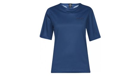 Maillot manches courtes femme oakley factory pilot lite bleu