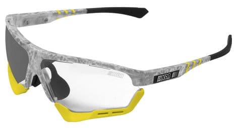 Scicon sports aerocomfort scn xt xl lunettes de soleil de performance sportive (miroir argenté scnxt photocromique/matt gelé)