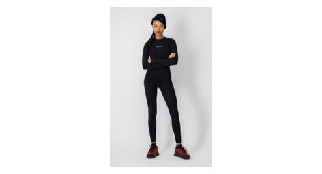 Damen Baselayer Seamless Langarm Schwarz