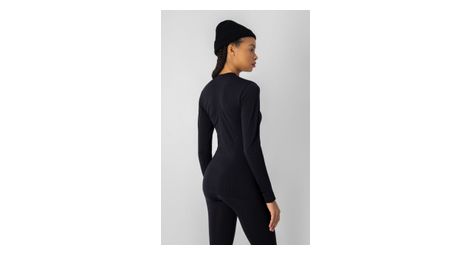 Damen Baselayer Seamless Langarm Schwarz