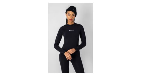 Damen Baselayer Seamless Langarm Schwarz