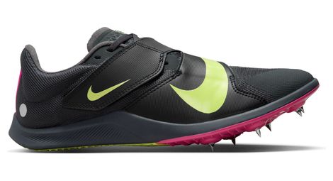 Chaussures d'athlétisme nike zoom rival jump noir rose jaune