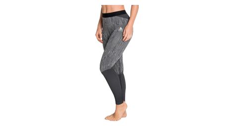 Collant long odlo blackcomb noir gris femme