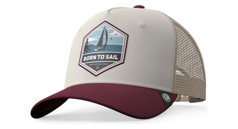 Casquette trucker pour hommes et femmes the indian face born to sail marron