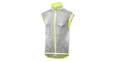 Gilet coupe vent sixs ghost transparent jaune