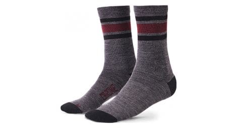 Chaussettes chrome merino crew charcoal andorra / gris