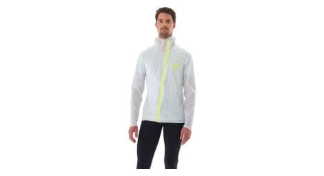 Veste imperméable compressport hurricane waterproof 10/10 blanc/ice flow