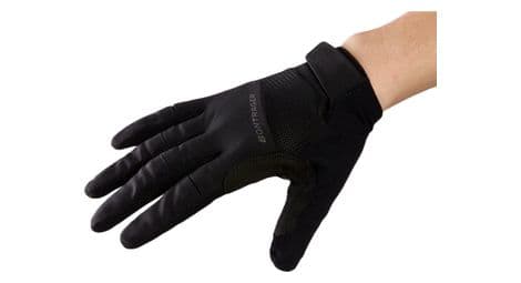 Guantes largos bontrager circuit full-finger para mujer negros