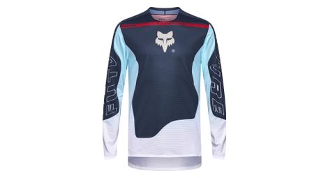 Camiseta de manga larga fox flexair elevated azul/blanca hombre