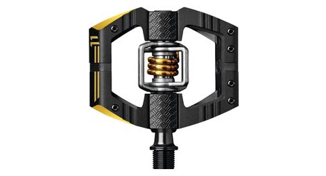 Paire de pedales automatiques avec cages crankbrothers mallet enduro 11 noir or