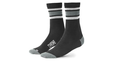 Chaussettes chrome merino crew castle rock noir