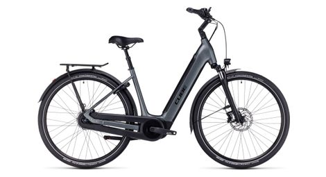 Cube supreme rt hybrid pro 500 easy entry electric city bike shimano nexus 8s 500 wh 700 mm flash grey 2023