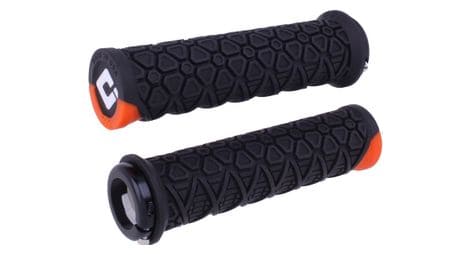 Paire de grips odi rogue v2.1 135 mm noir orange