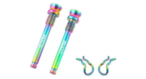 Vis étrier de frein à disque – multicolore – 2 pièces + clips