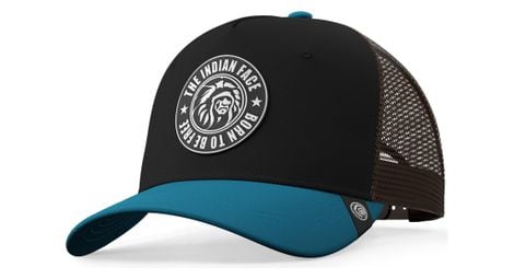 Casquette trucker pour hommes et femmes the indian face born to be free bleu