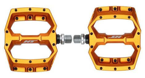 Par de pedales planos HT Components Spider AF03 naranja