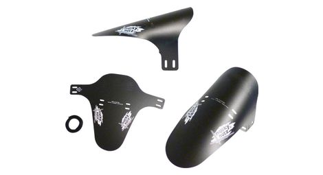 Garde boue avant mucky nutz face fender inversé noir/blanc